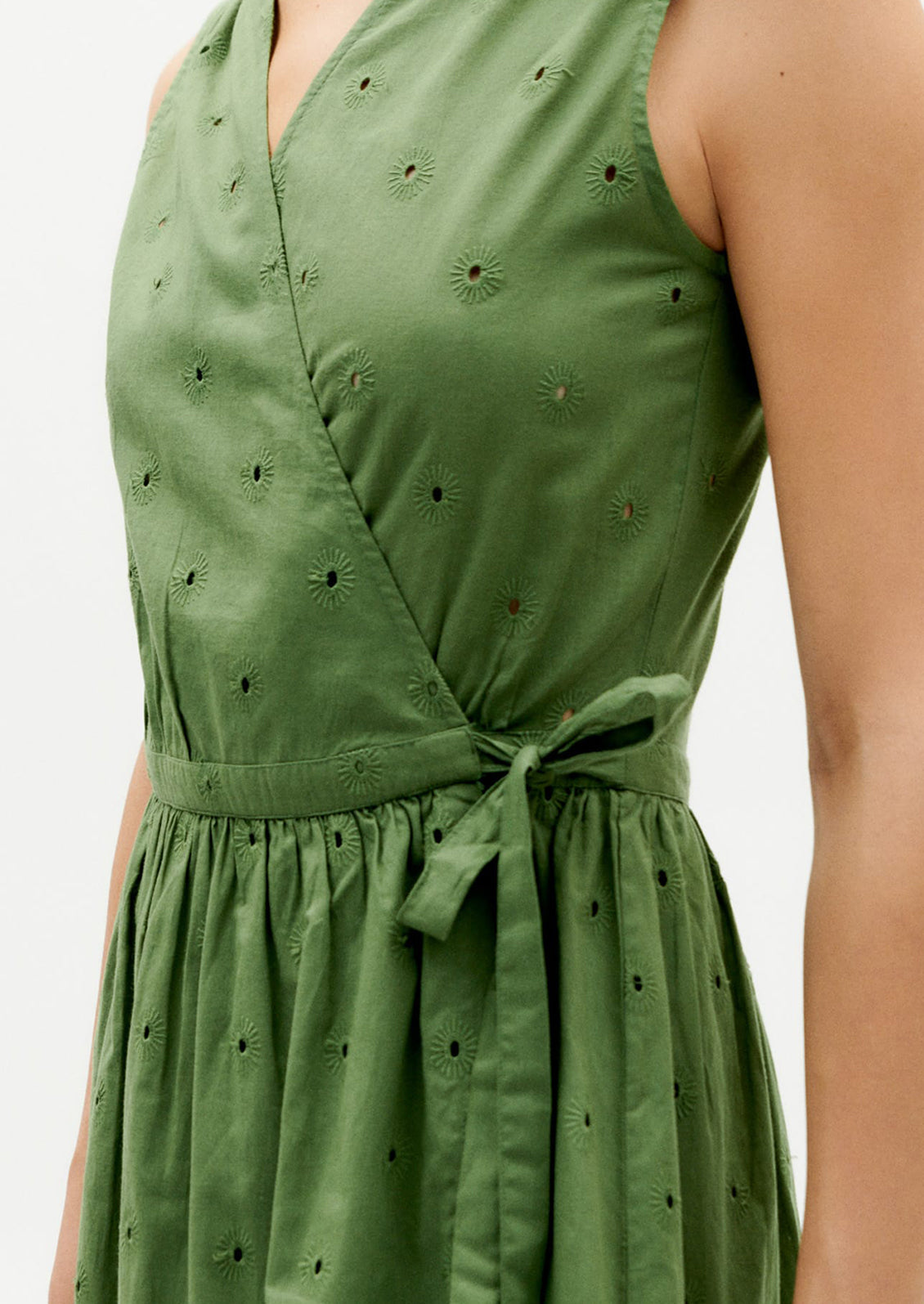 Amapola Dress in Green Cactus
