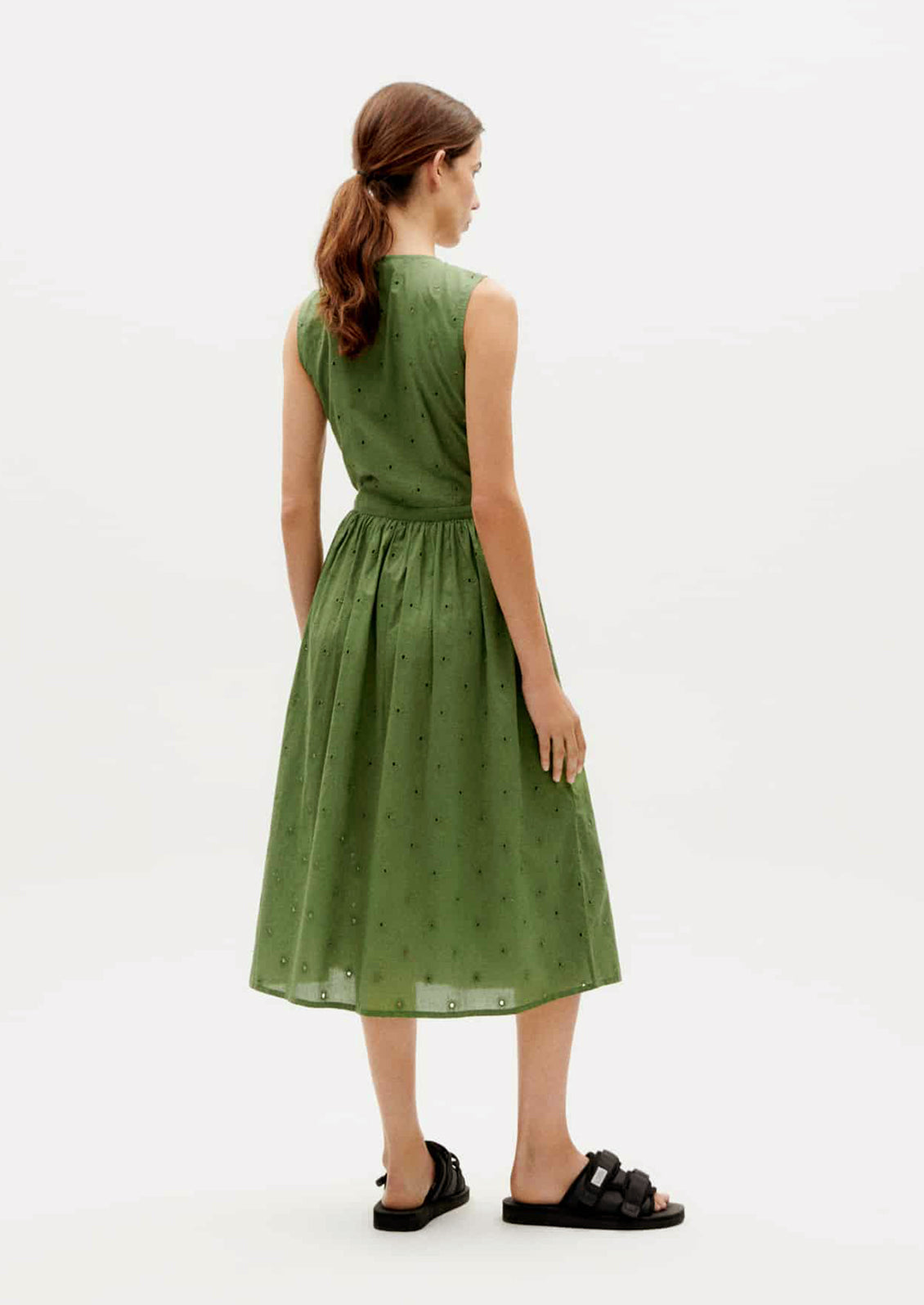 Amapola Dress in Green Cactus
