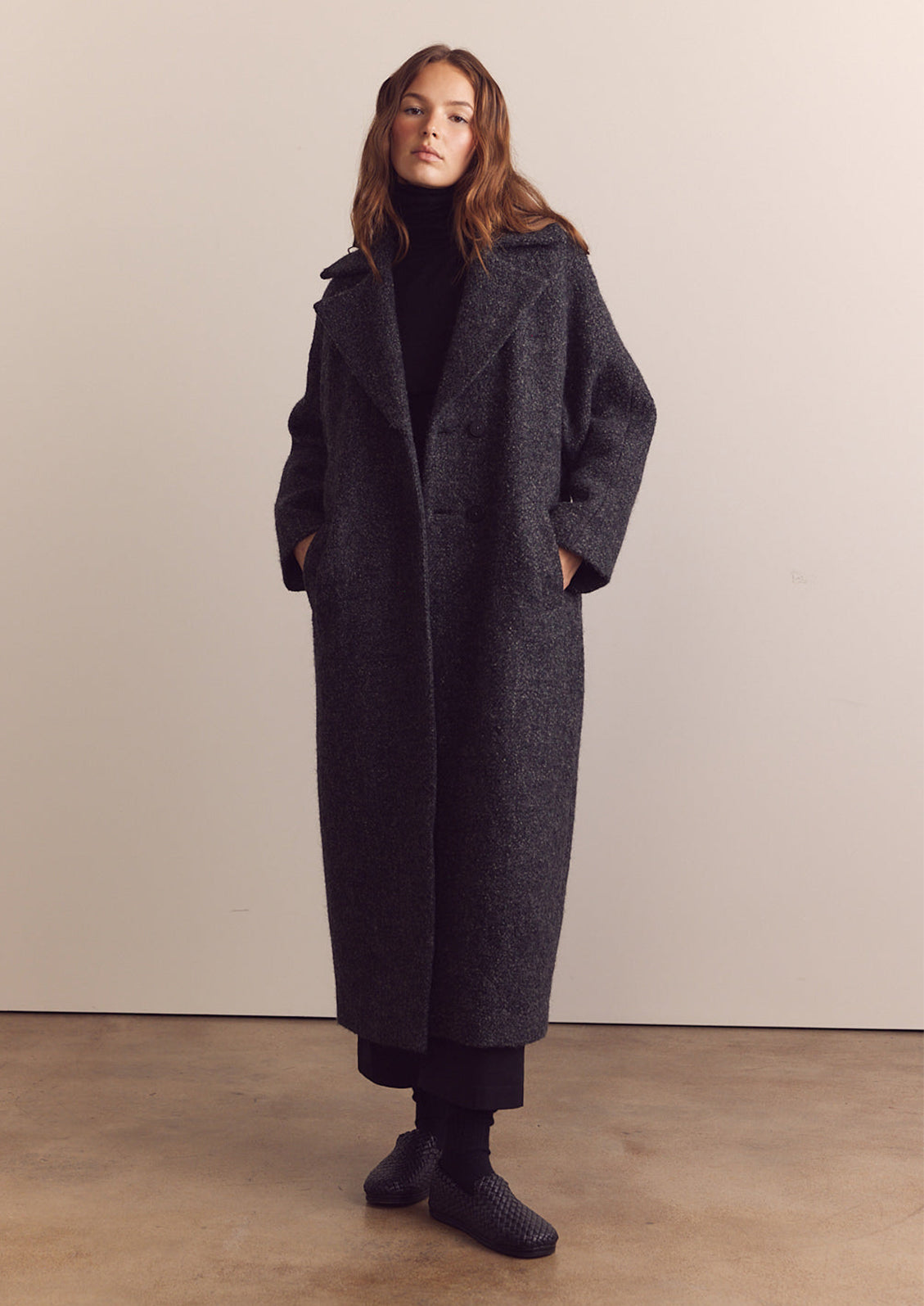 Wool Melange Oversized Coat