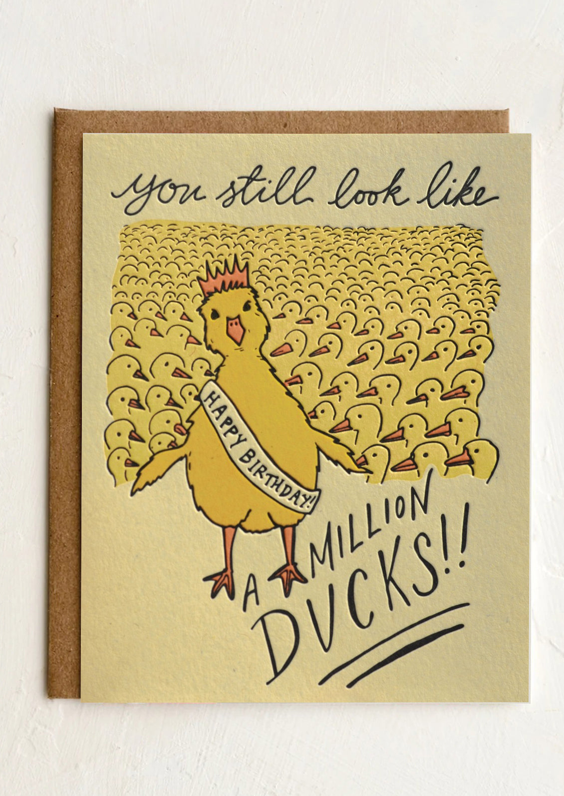 A Million Ducks Birthday Card