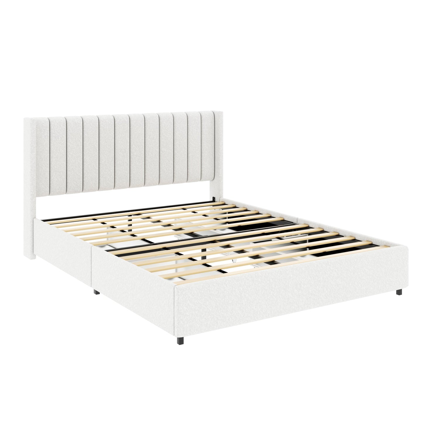 Anda Queen Size Ivory Boucle