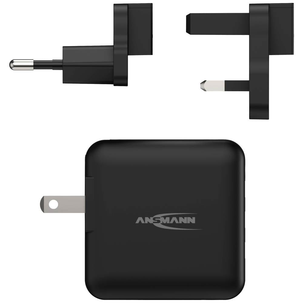 ANSMANN 3-Port USB Travel Charger - 5V 3A (15W)