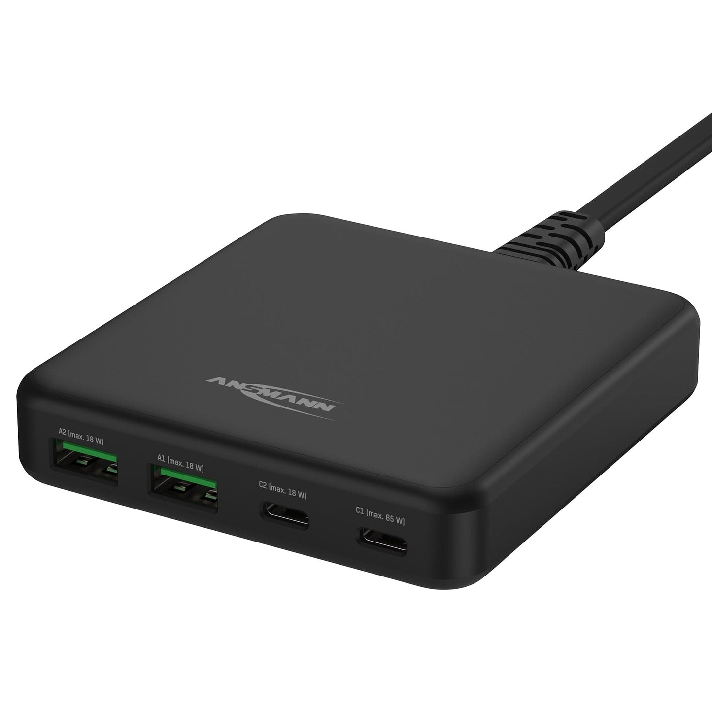 ANSMANN 4-port USB Desktop Charger with Power Delivery - 3.25A / 65W