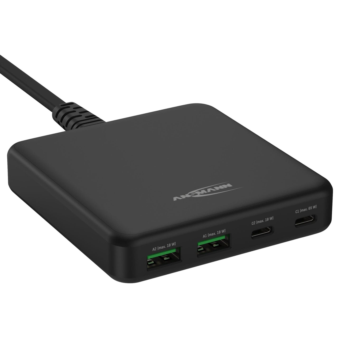 ANSMANN 4-port USB Desktop Charger with Power Delivery - 3.25A / 65W
