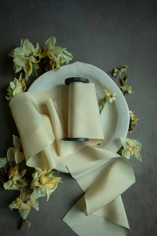 Antique Gold Silk Ribbon
