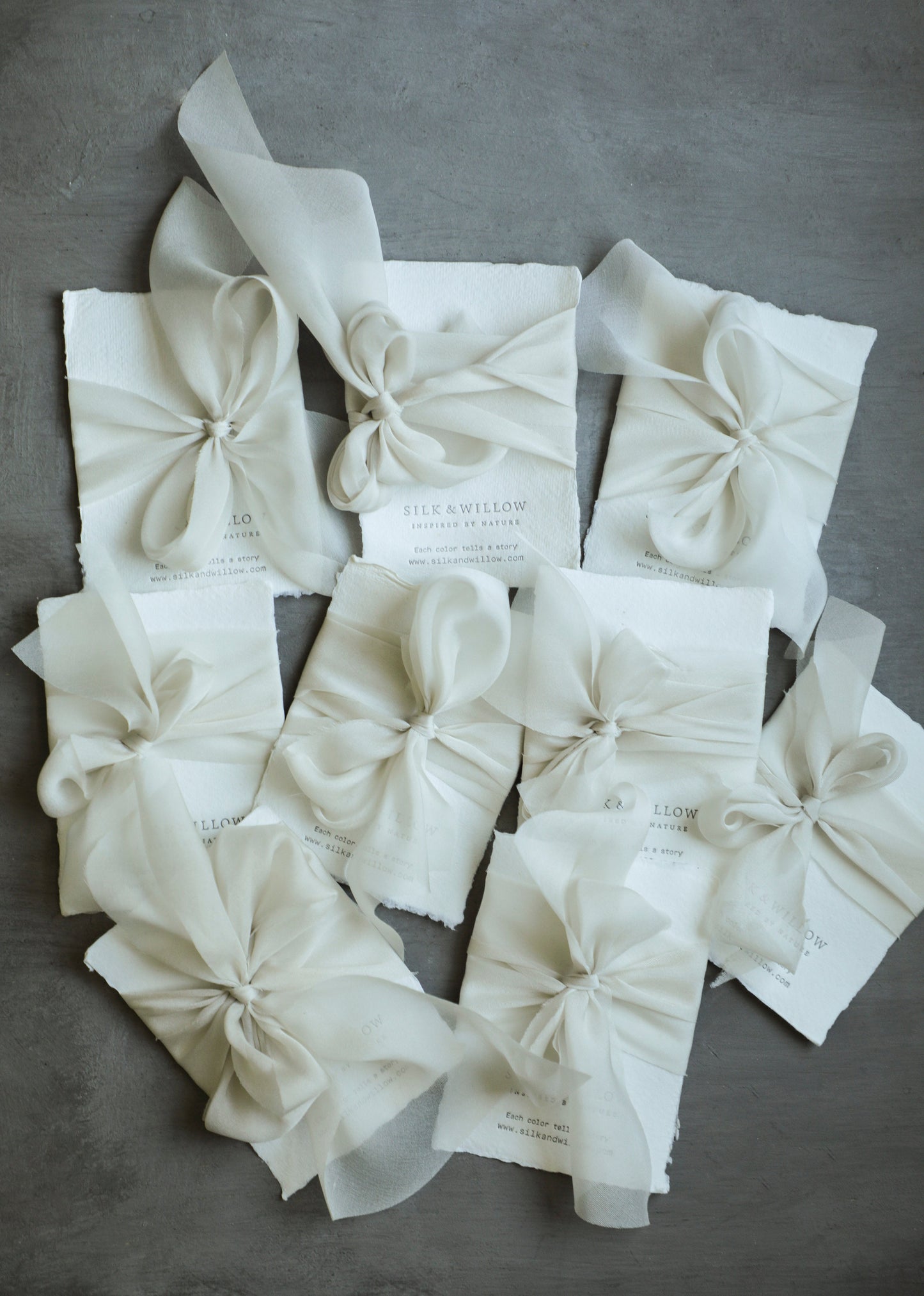 Antique White {Sheer} Silk Ribbon