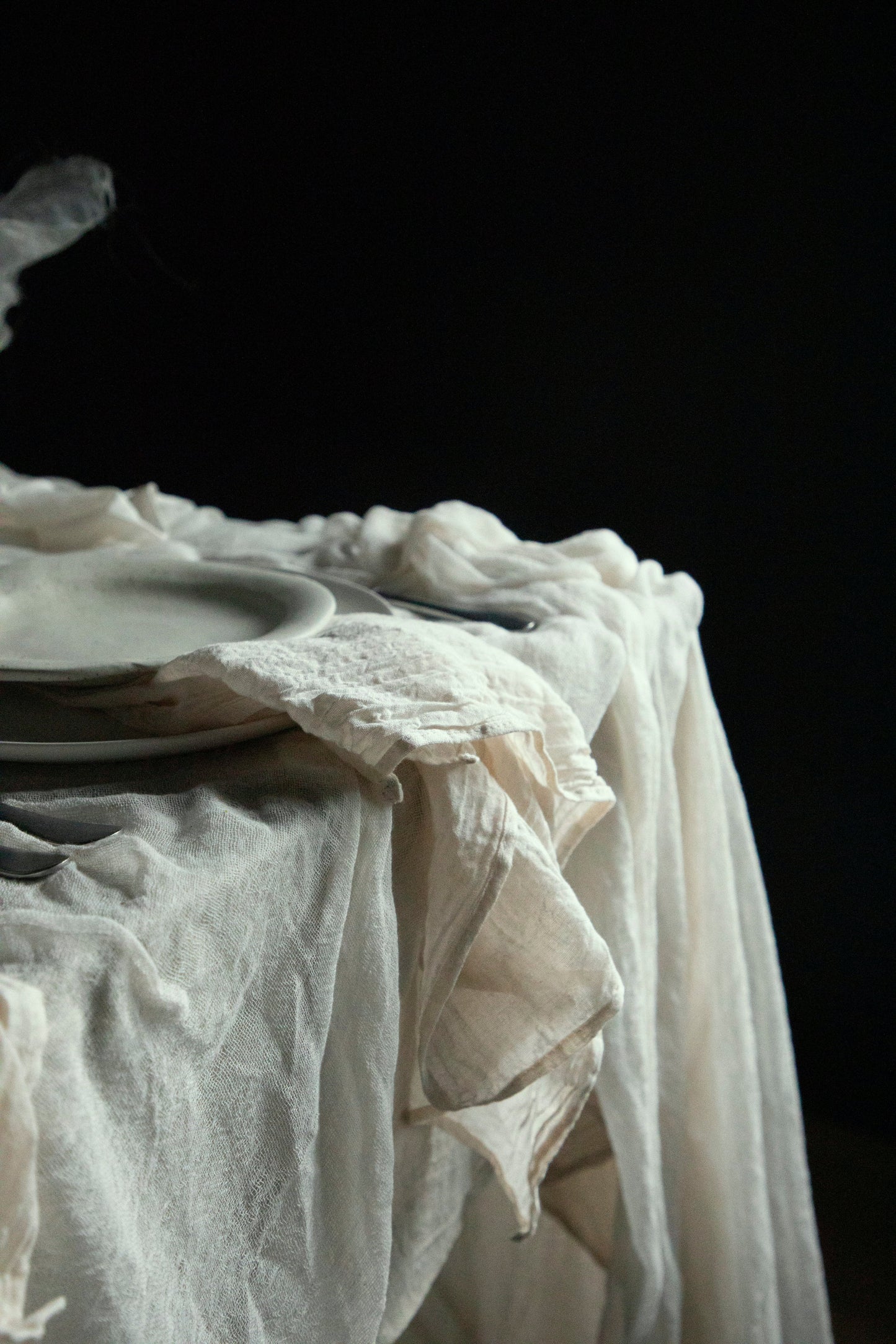 Antique White Napkins / Finished Edge {Tight Weave}