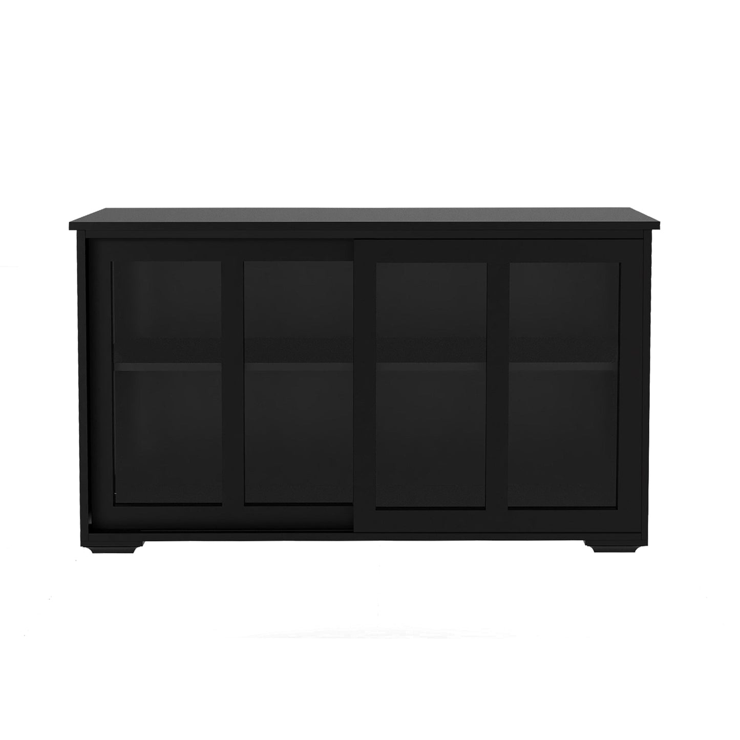 Arcade Kitchen Stand Cabinet with Sliding Glass Door and Adjustable Shelf