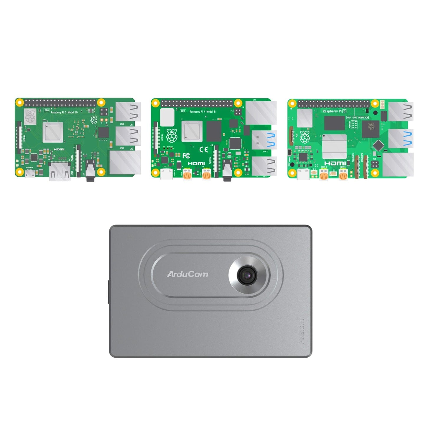 Arducam PiNSIGHT - 12MP Vision AI Mate for Raspberry Pi
