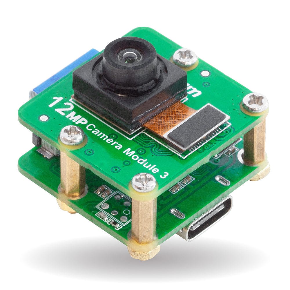 Arducam Wide Angle 12MP IMX708 USB-C UVC Fixed-Focus Camera Module with Microphone