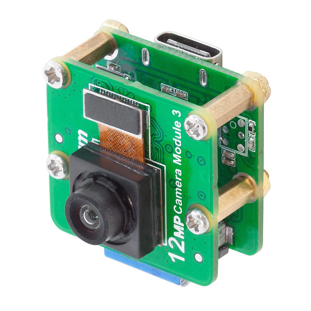 Arducam Wide Angle 12MP IMX708 USB-C UVC Fixed-Focus Camera Module with Microphone