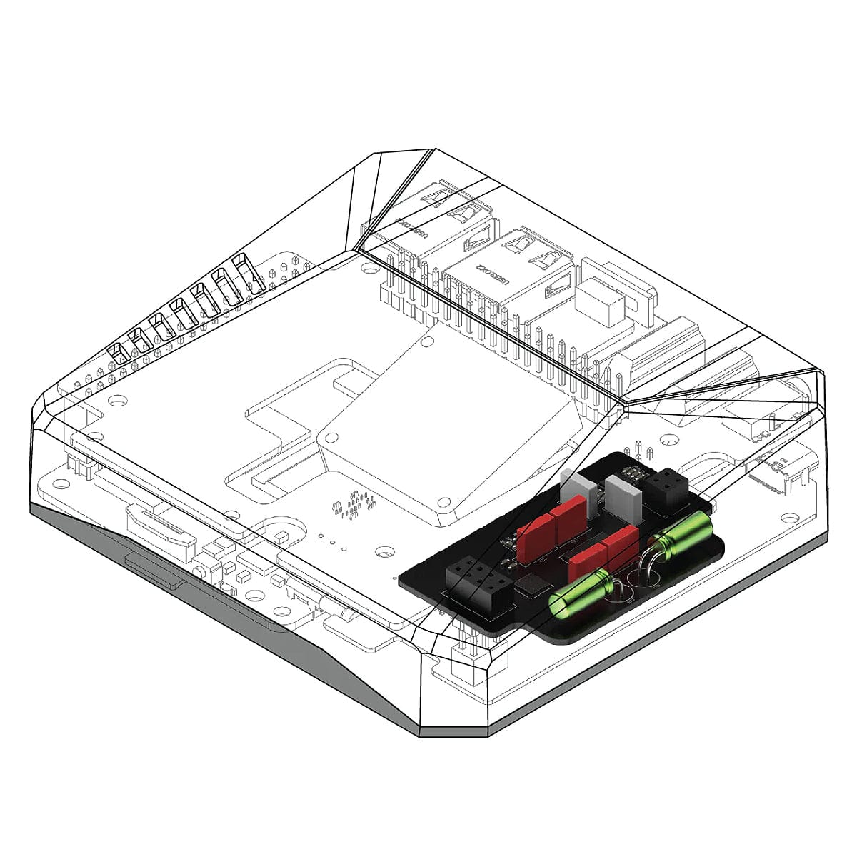 Argon BLSTR DAC with Ground Loop Isolator for Argon One V3