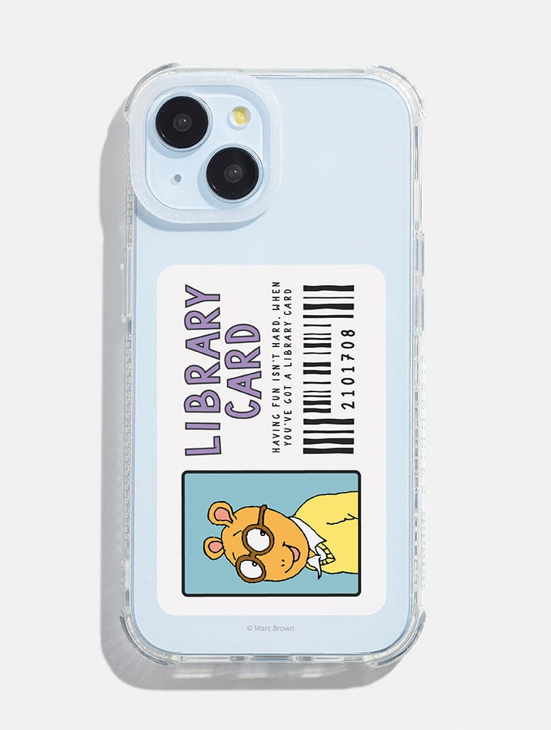 Arthur x Skinnydip Library Card Shock iPhone Case