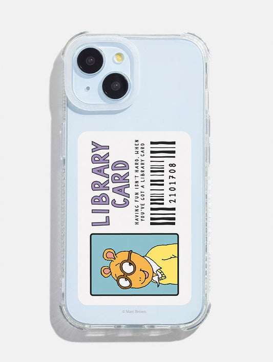Arthur x Skinnydip Library Card Shock iPhone Case