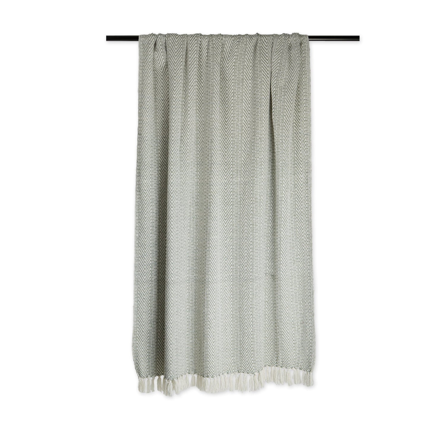 Artichoke Herringbone Stripe Throw