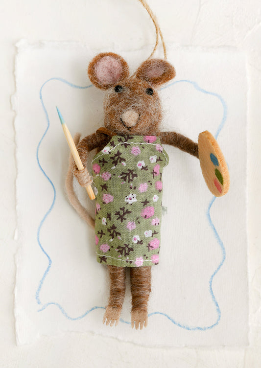 Artist Mouse Ornament