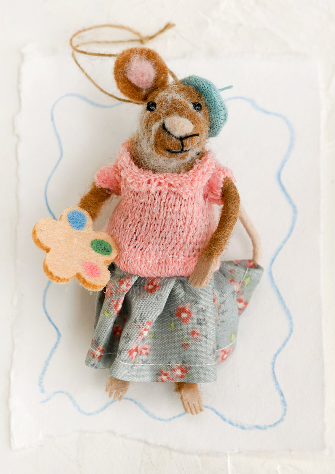Artist Mouse Ornament