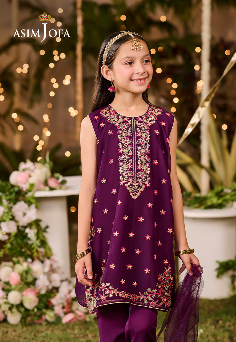 AJLK-08 EMBROIDERED POLY CHIFFON 3 PCS