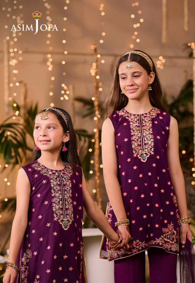 AJLK-08 EMBROIDERED POLY CHIFFON 3 PCS