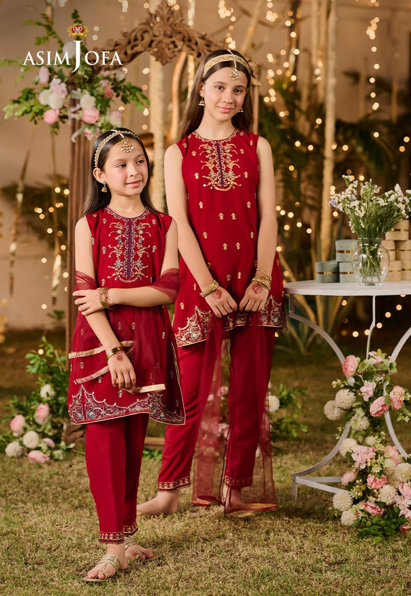 AJLK-07 EMBROIDERED POLY CHIFFON 3 PCS