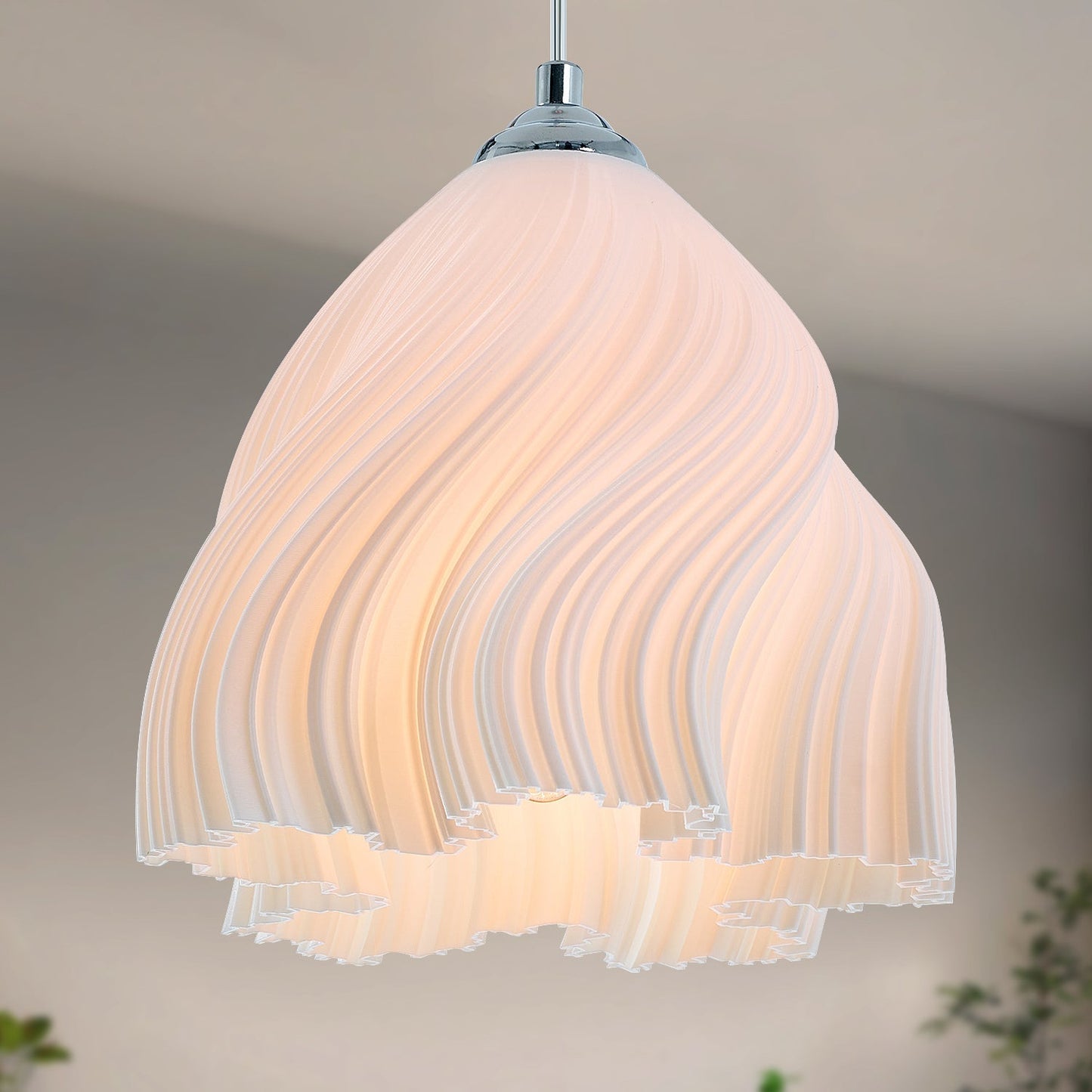 Auras 7.9" Simple Three Dimensional Petal Design Chandelier without Bulb