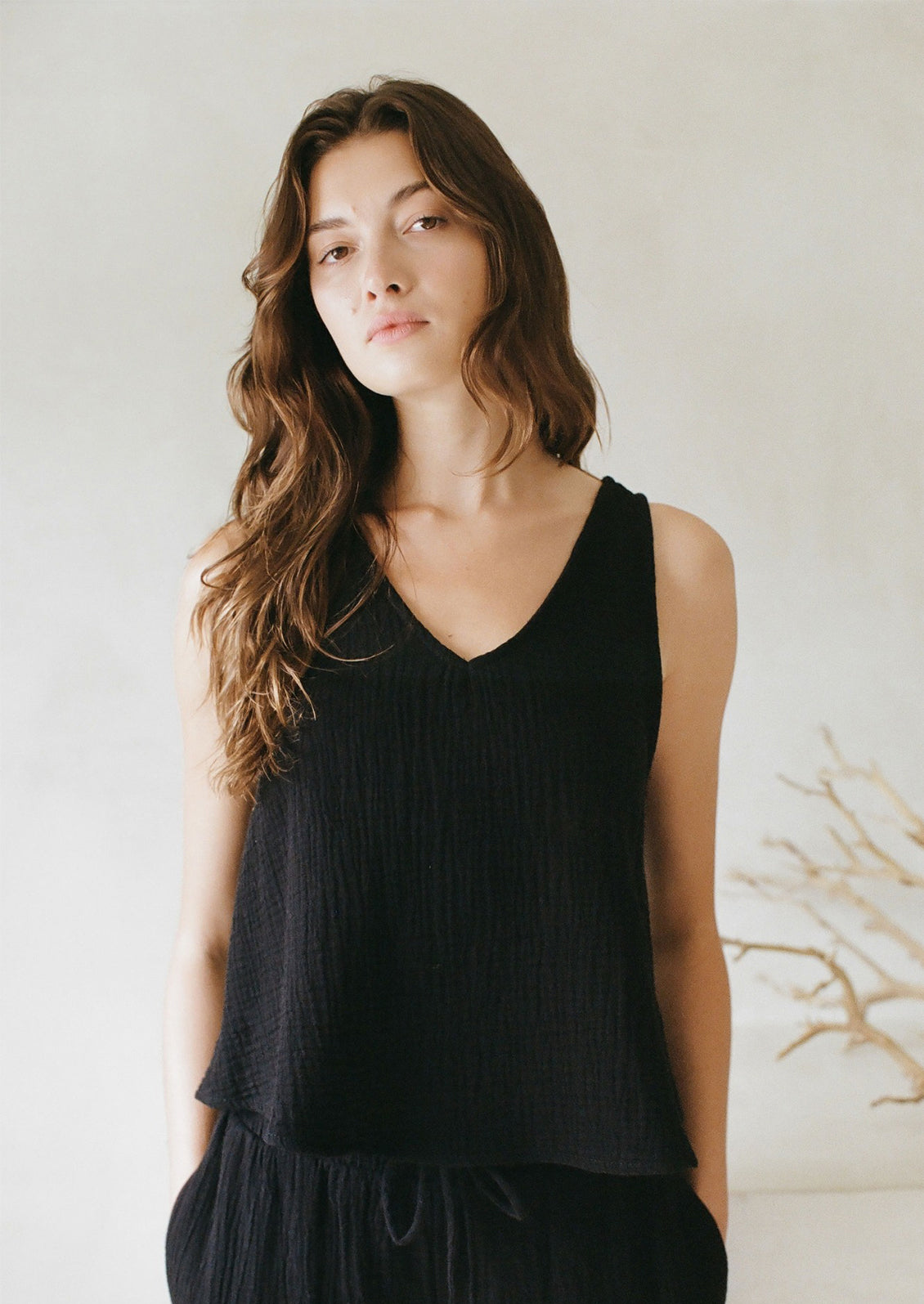 Aurelia Cotton Gauze Tank