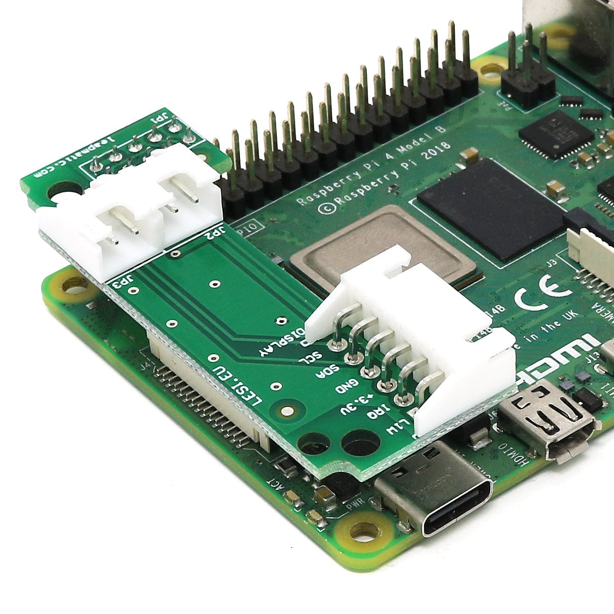 Auto-Fan Control & Crypto Module for Raspberry Pi (with I2C, 5V, 3.3V and UART pins)