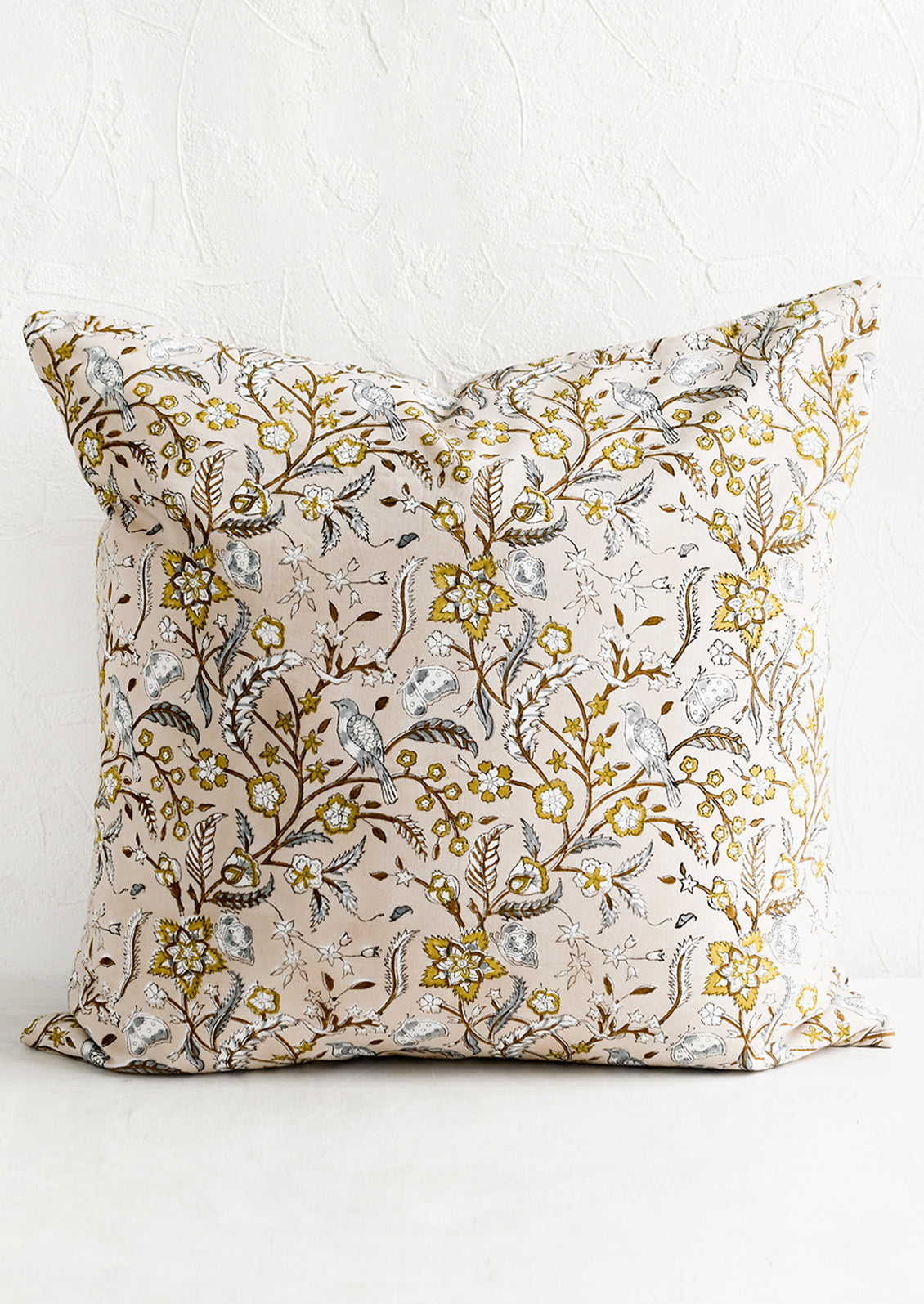 Aviary Block Print Pillow