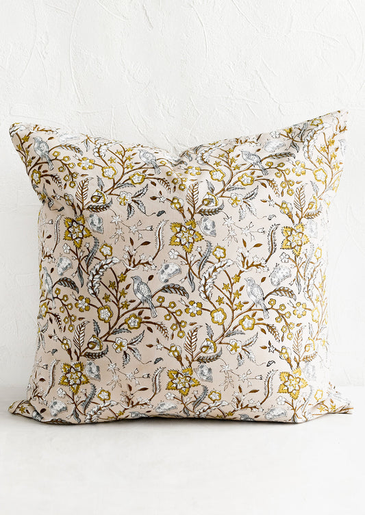 Aviary Block Print Pillow