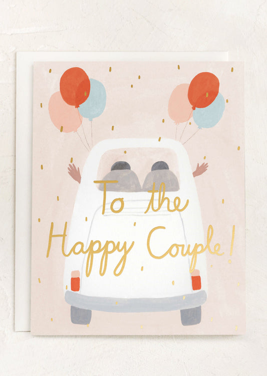 Away They Go Wedding Card