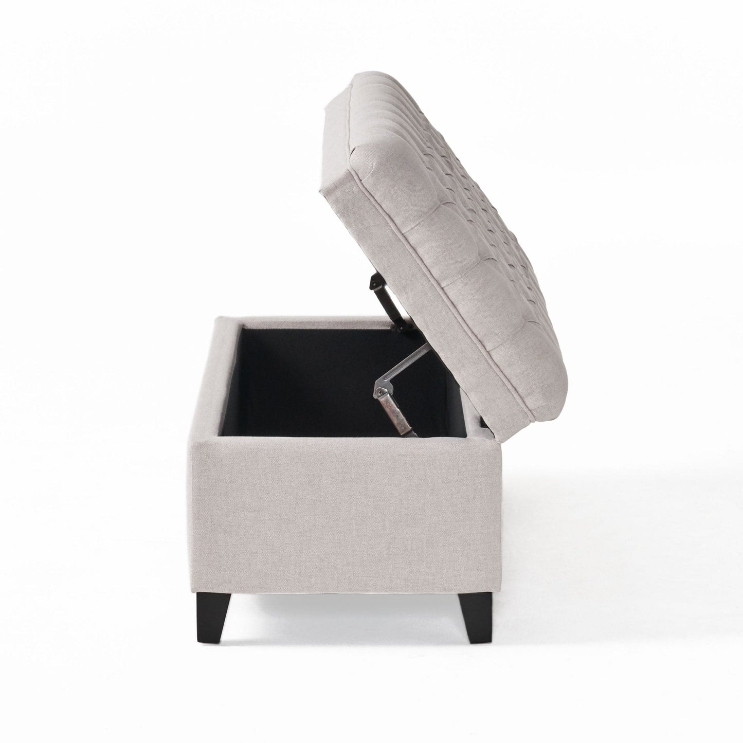 Azure Upholstered Storage Bench with Button Tufted