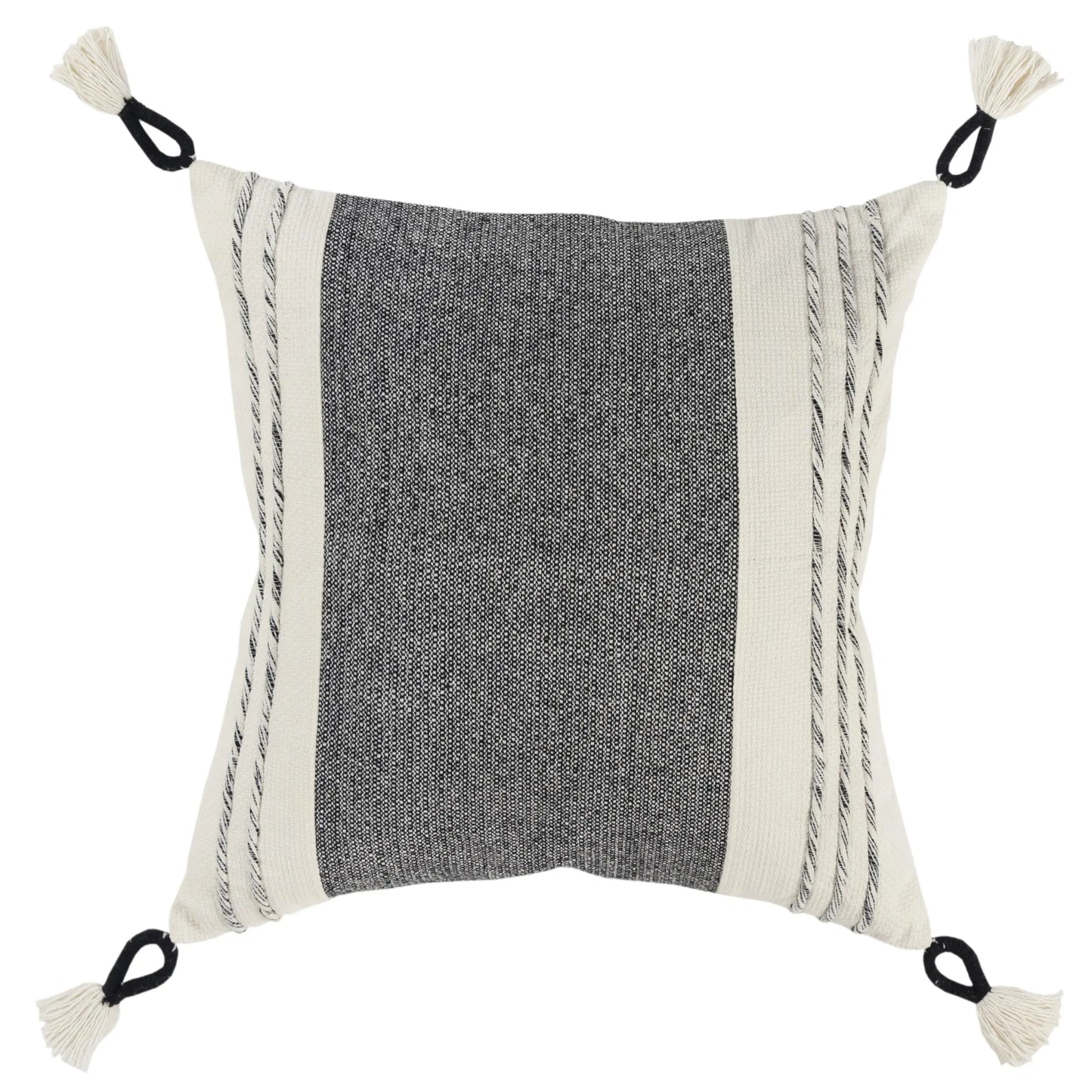Woven Color Block Throw Pillow