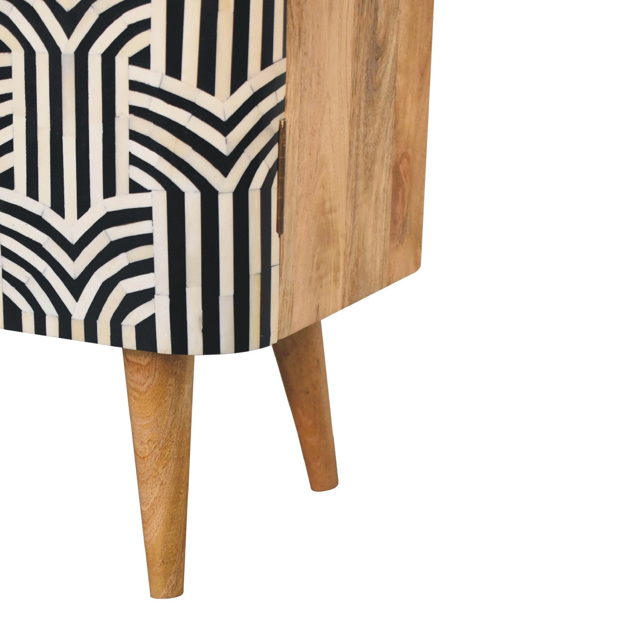 Blossomx Bone Inlay Cabinet with 2 Doors and Shelves