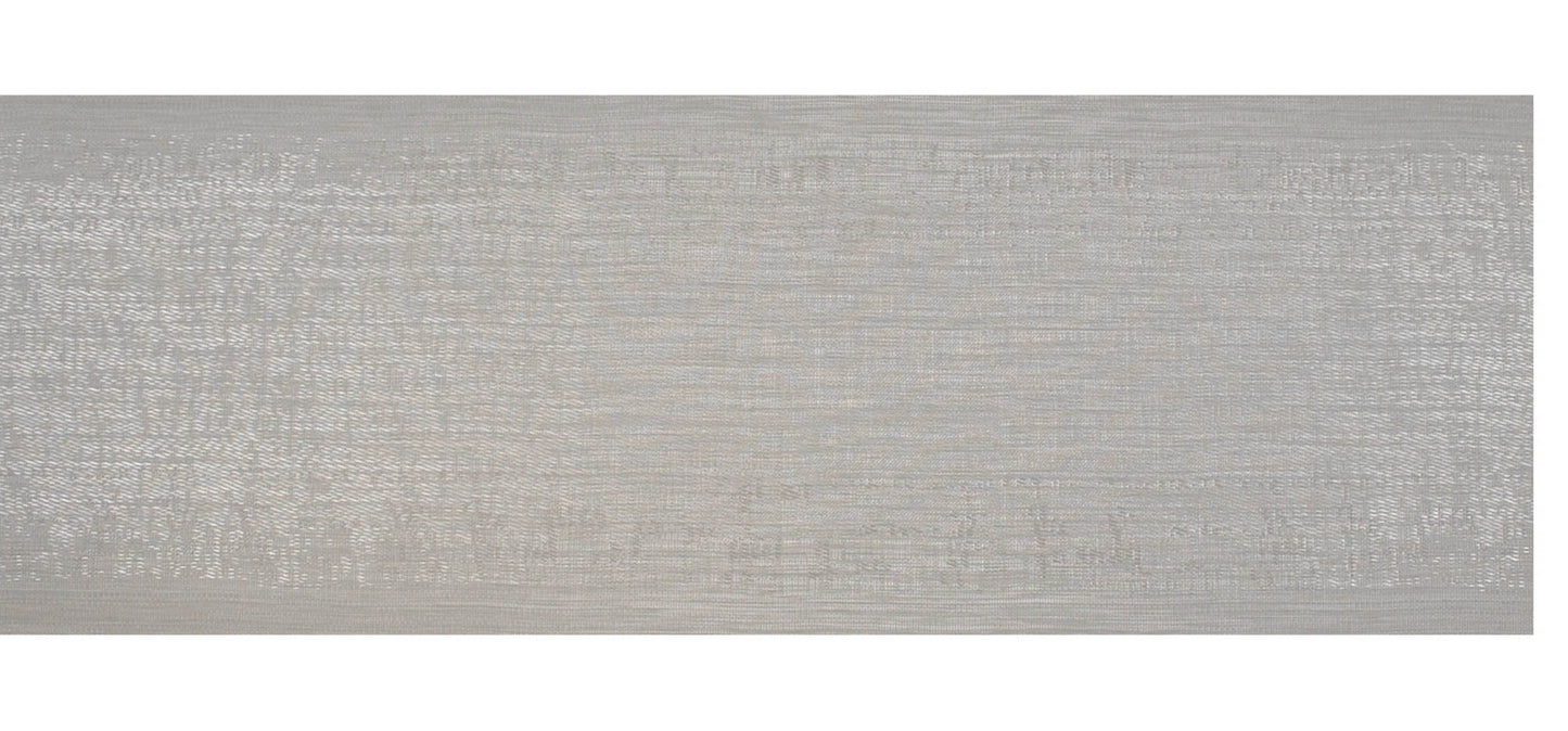 Space-Dyed Gray Pvc Table Runner 13X72