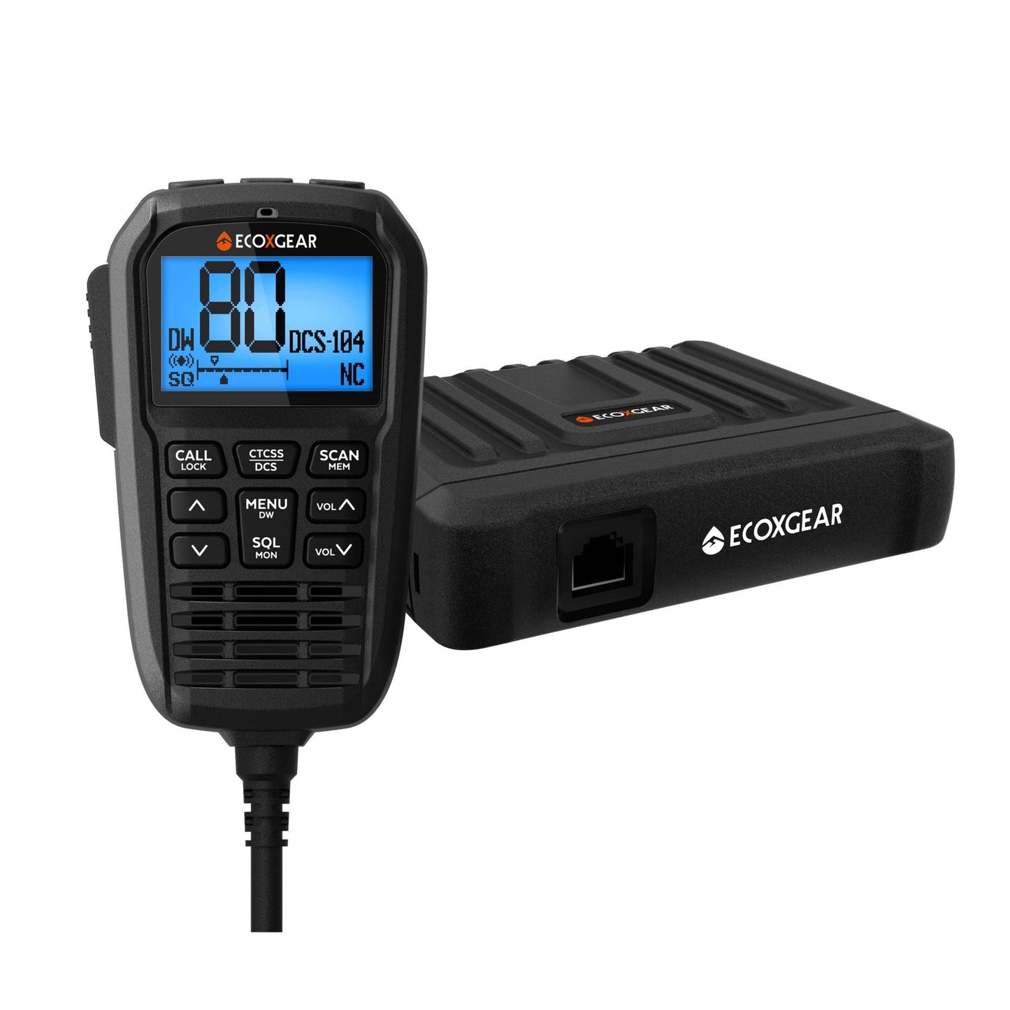EcoXgear Touring Pack 5-Watt Compact UHF Handheld CB Radio with Multi-Colour LCD Display Mic EXG3000-TPK