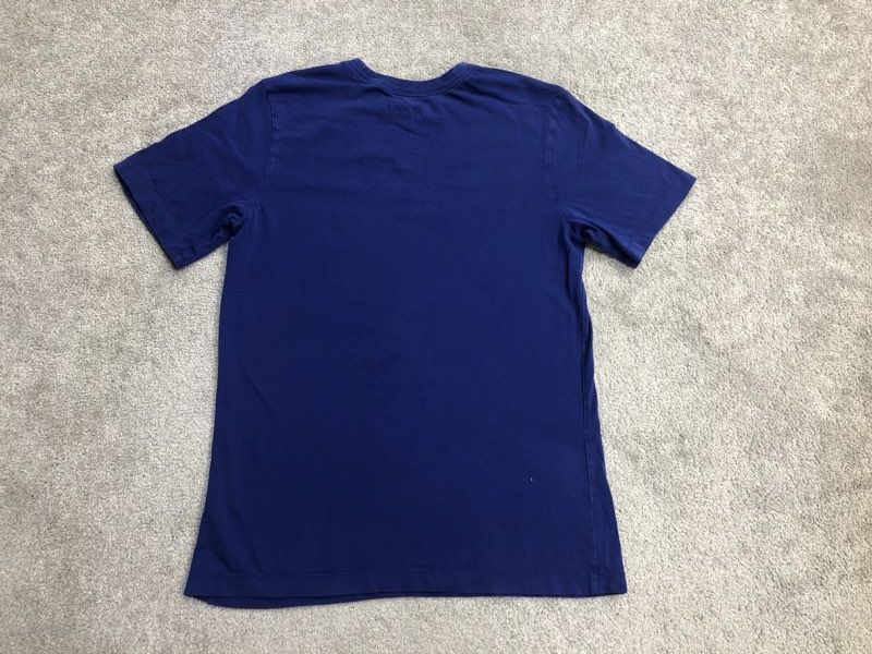 Nike Shirts Mens Small Blue Short Sleeve Pullover Crew Neck Graphic Tee Logo