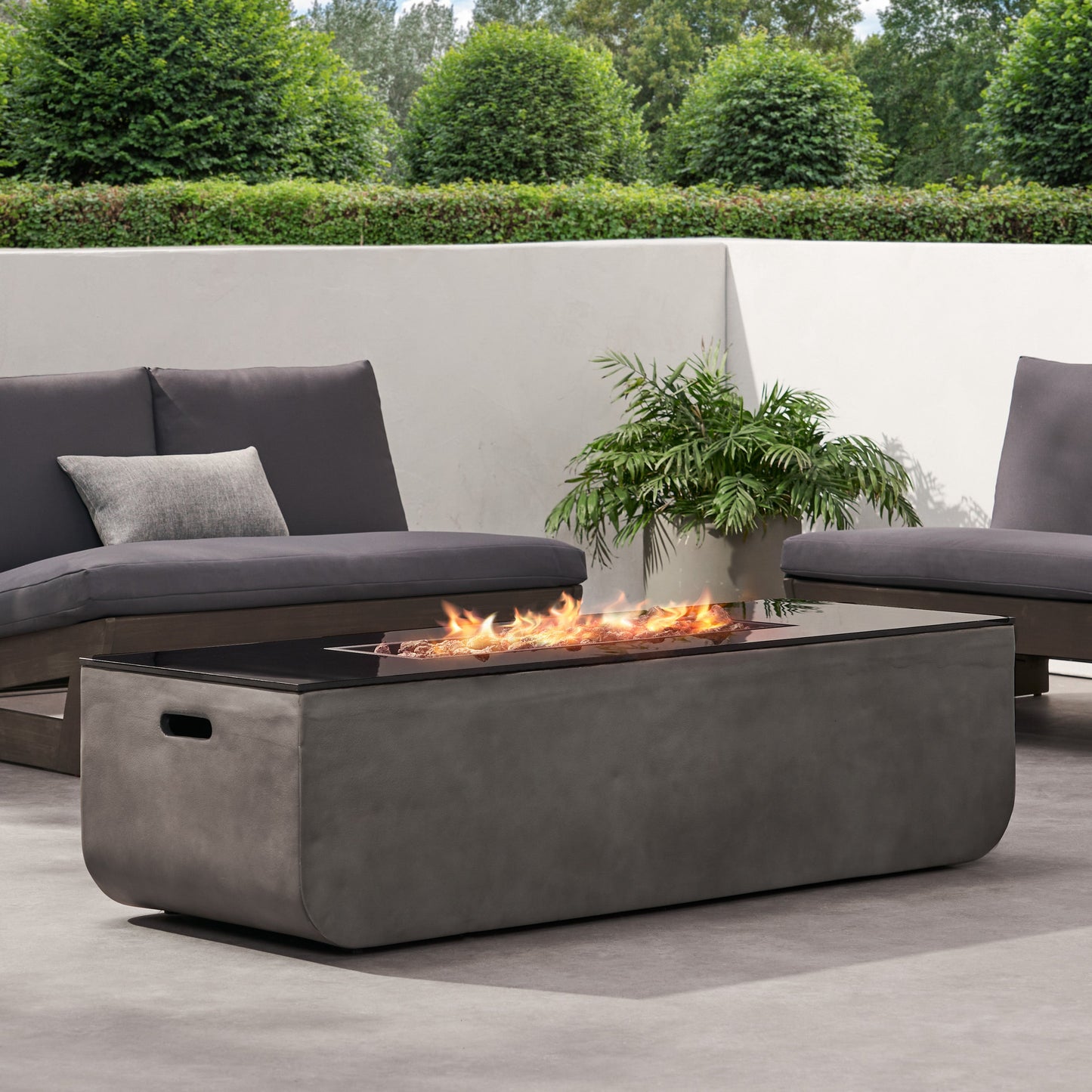 Outdoor Concrete Firepit