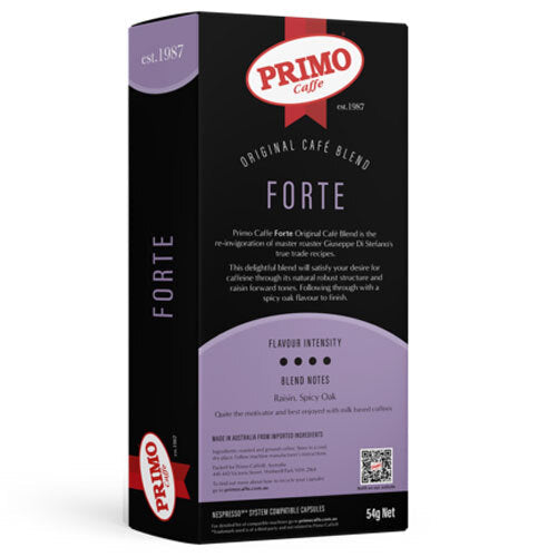 Primo Caffe Forte Coffee Capsules (6 x 10-Pack) for Nespresso