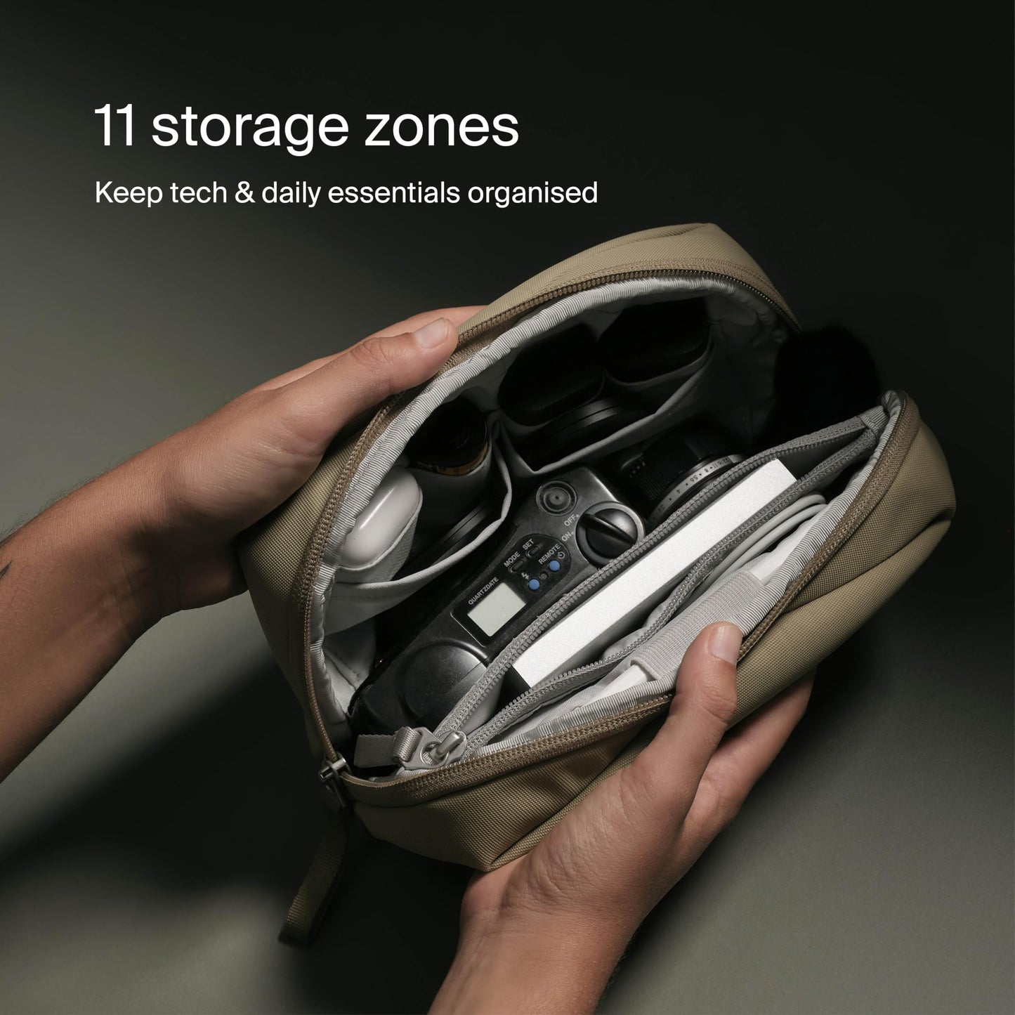 Urth Zeolite Tech Organiser (Ash Grey)