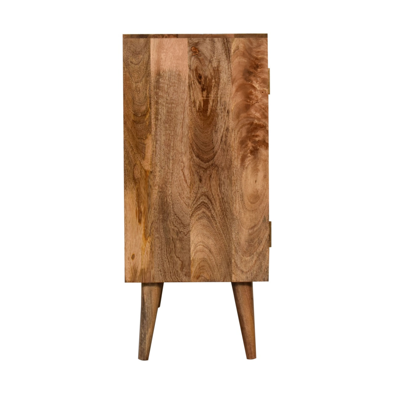 Wood Close-knit Leaf Cabinet with 2 Shelves