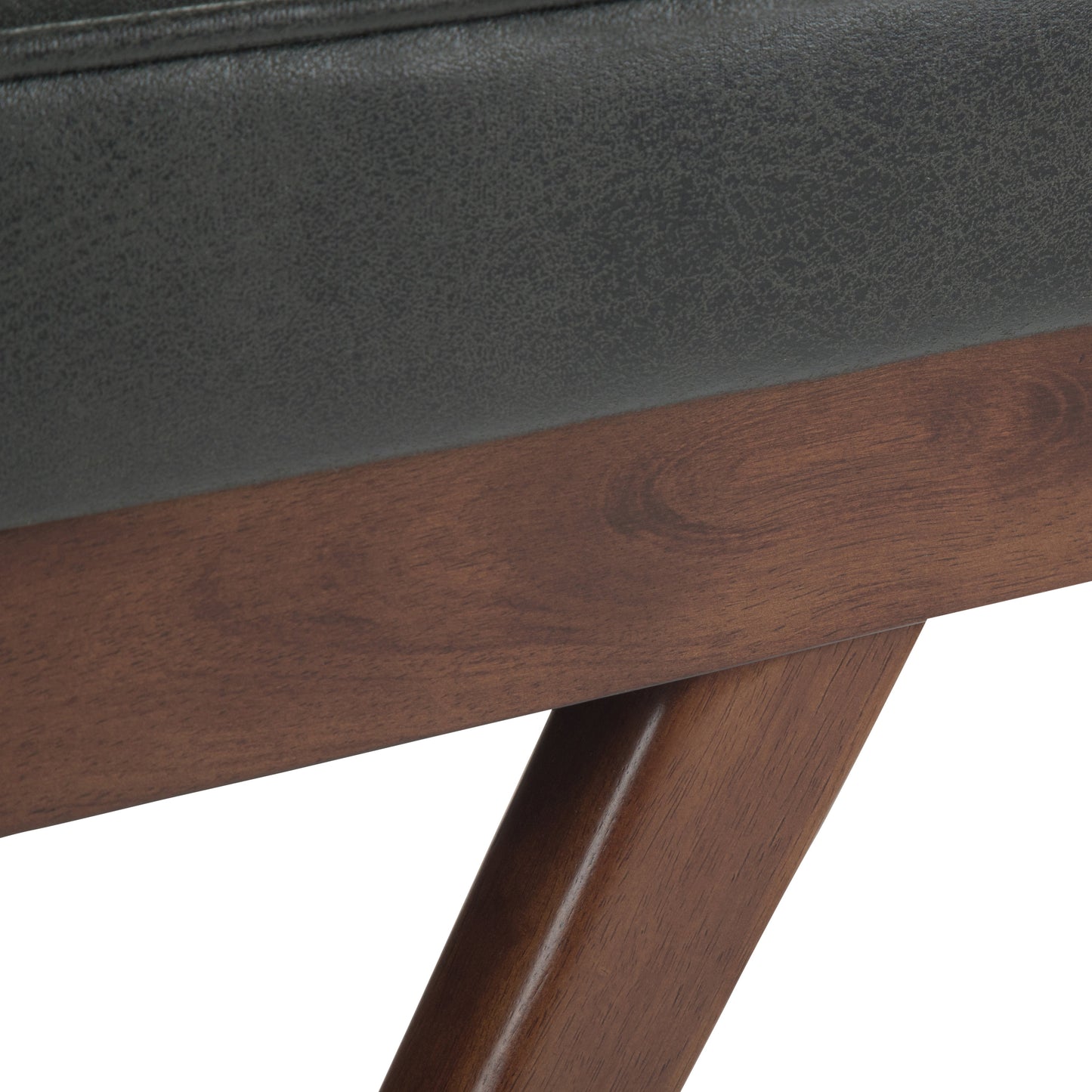 Wildflower Upholstered Button Tufted Ottoman Bench with Solid Wood Frame