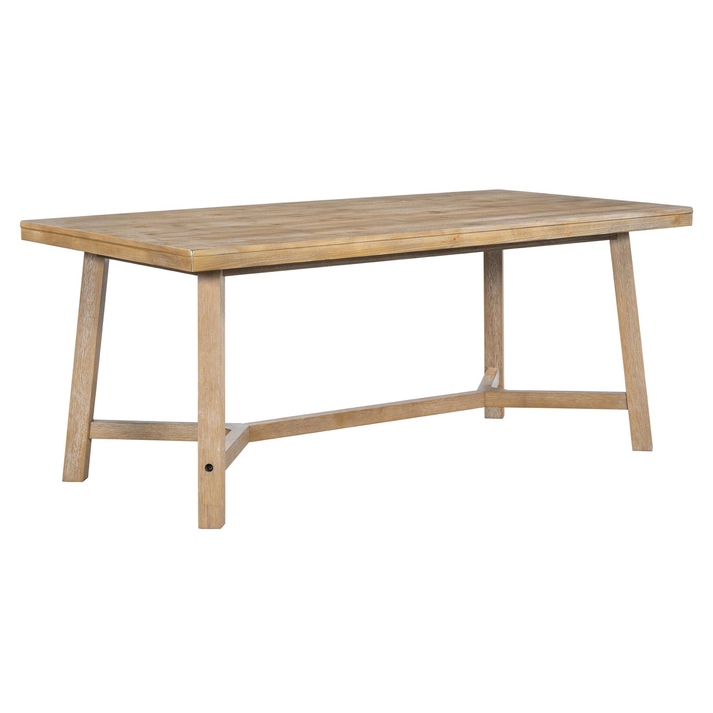 6-Piece Dining Set with Rectangular Table and 4 Upholstered Chairs