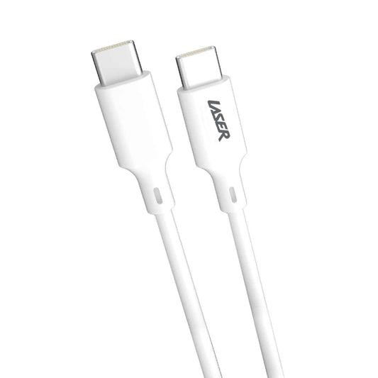 Laser 0.5m USB-C to USB-C Cable 60W Fast Charge (White)