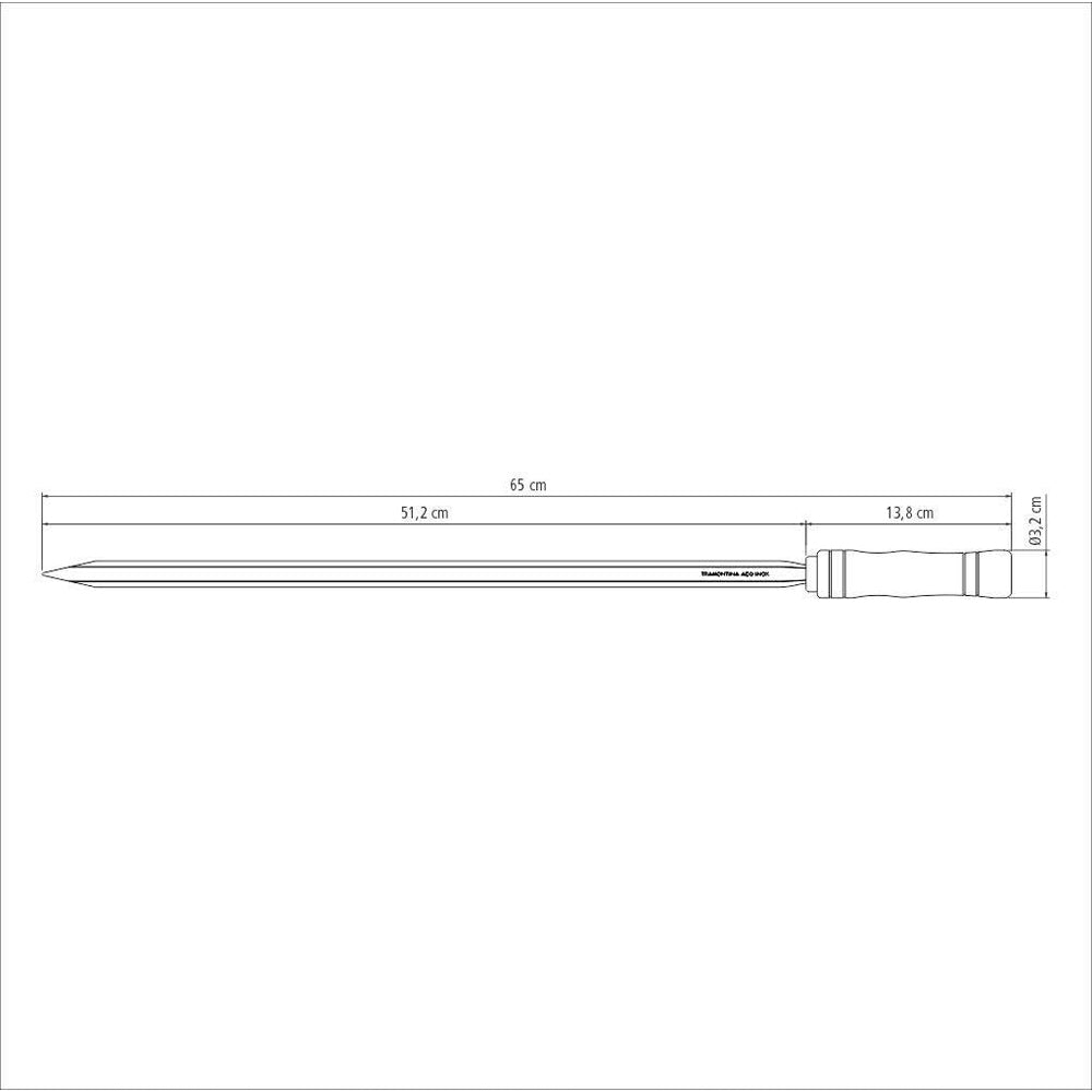 Tramontina 65cm Stainless Steel Skewers Barbecue Tool