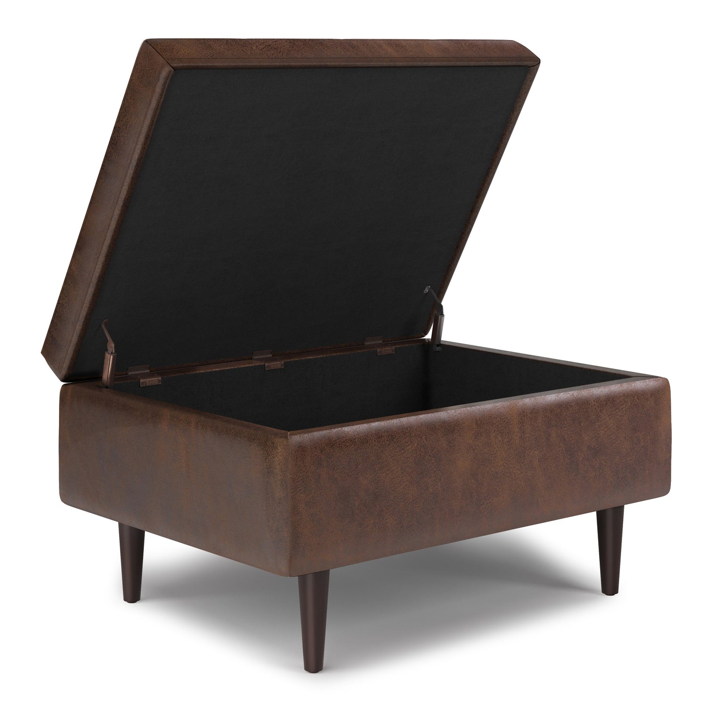 Purity Small Lift-Top Upholstered Tufted Rectangular Ottoman