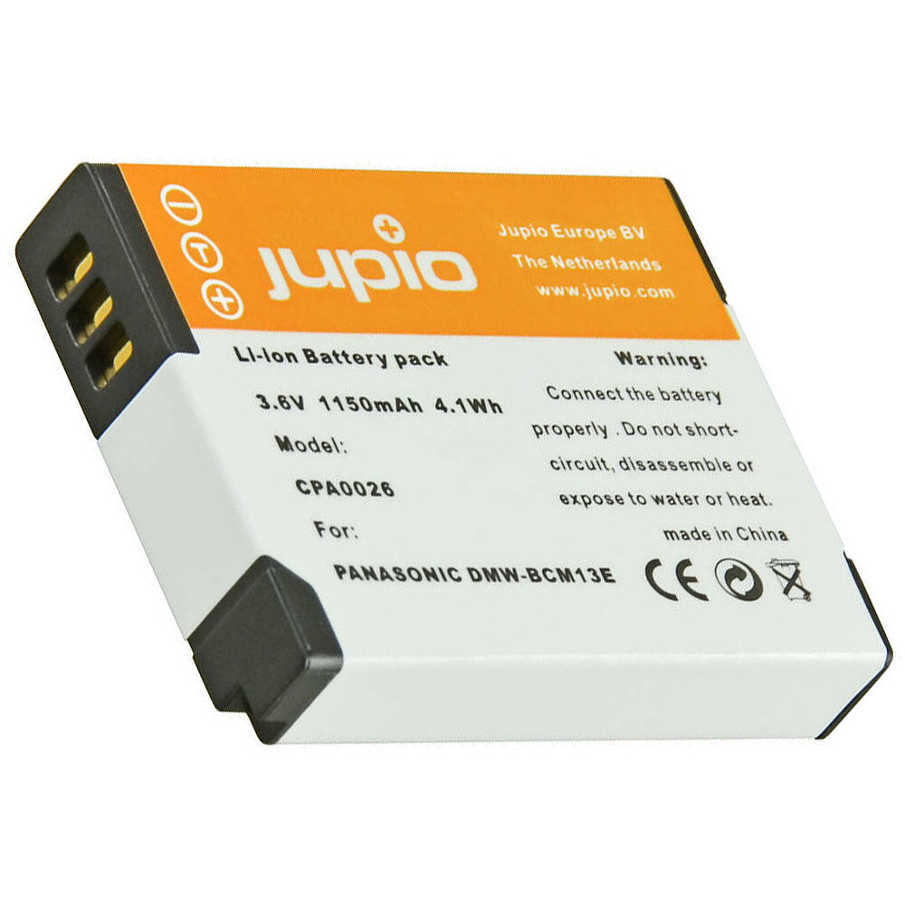 Jupio Li-Ion 3.6V 1150mAh Rechargeable Battery For Panasonic DMW-BCM13E Cam