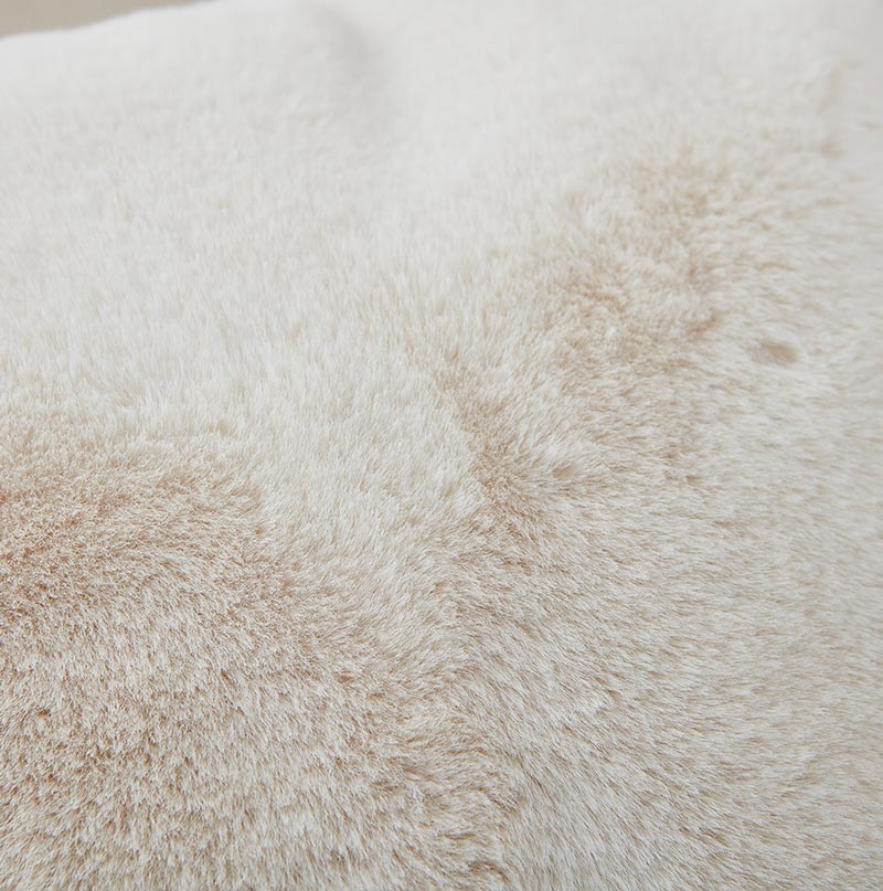 Floryn Luxury Chinchilla Faux Fur Pillow, 18" x 18"
