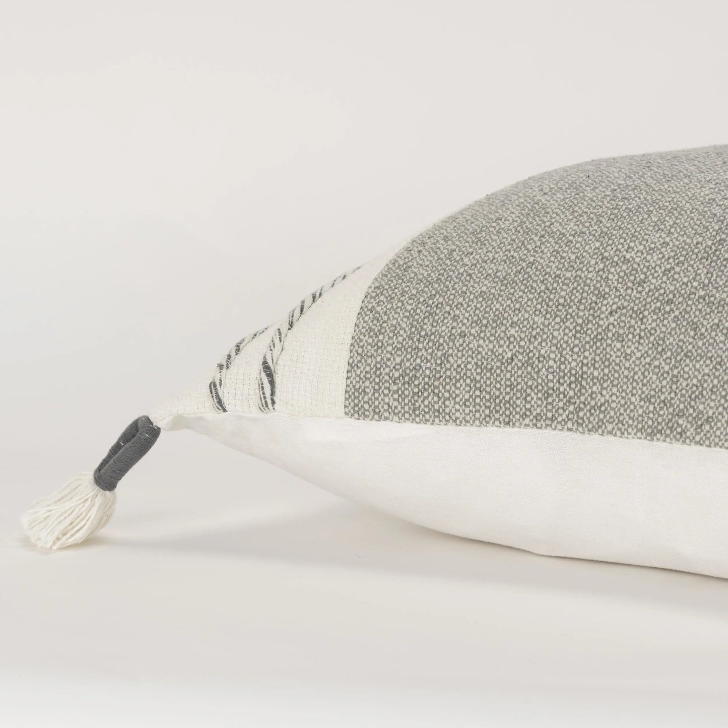 Woven Color Block Throw Pillow
