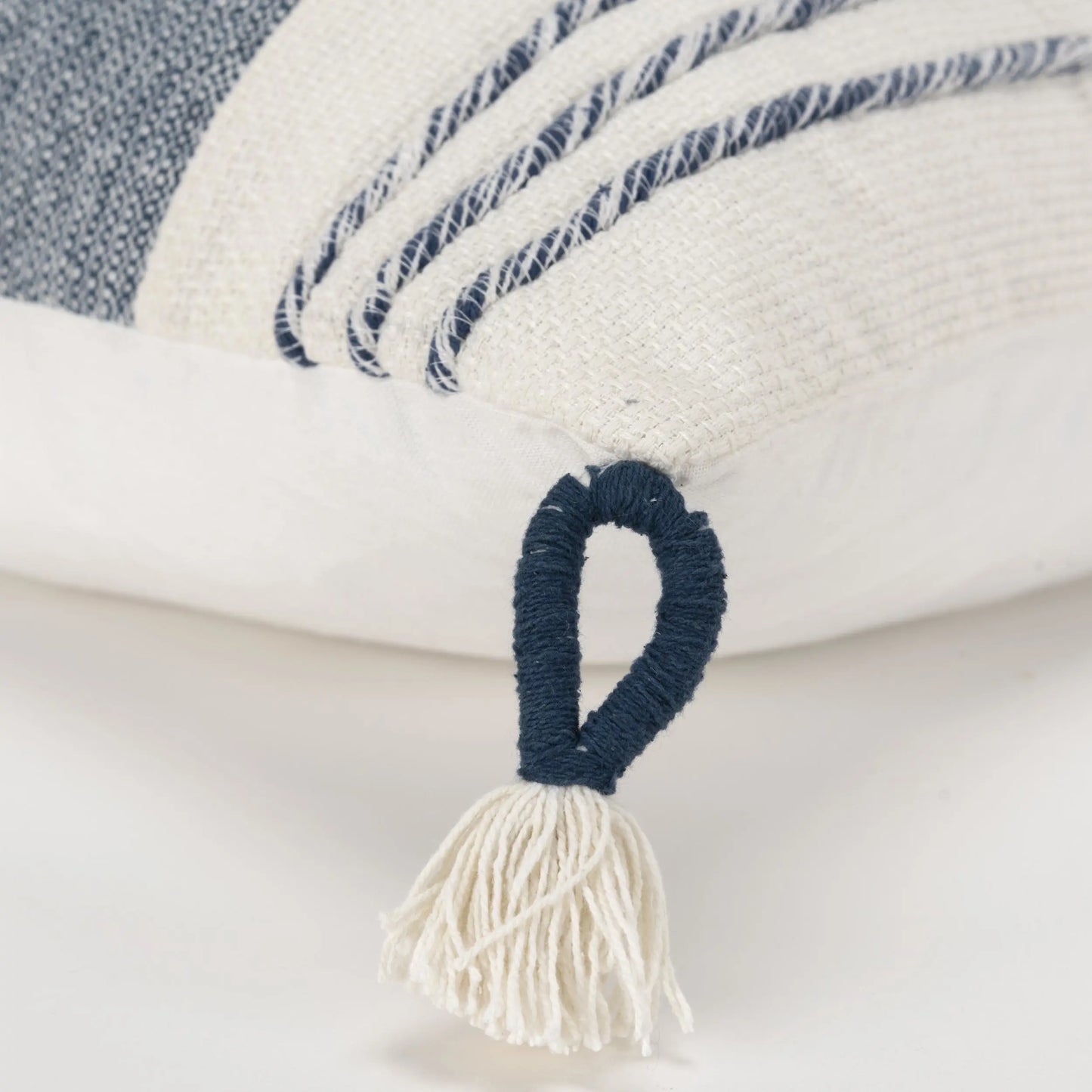 Woven Color Block Throw Pillow