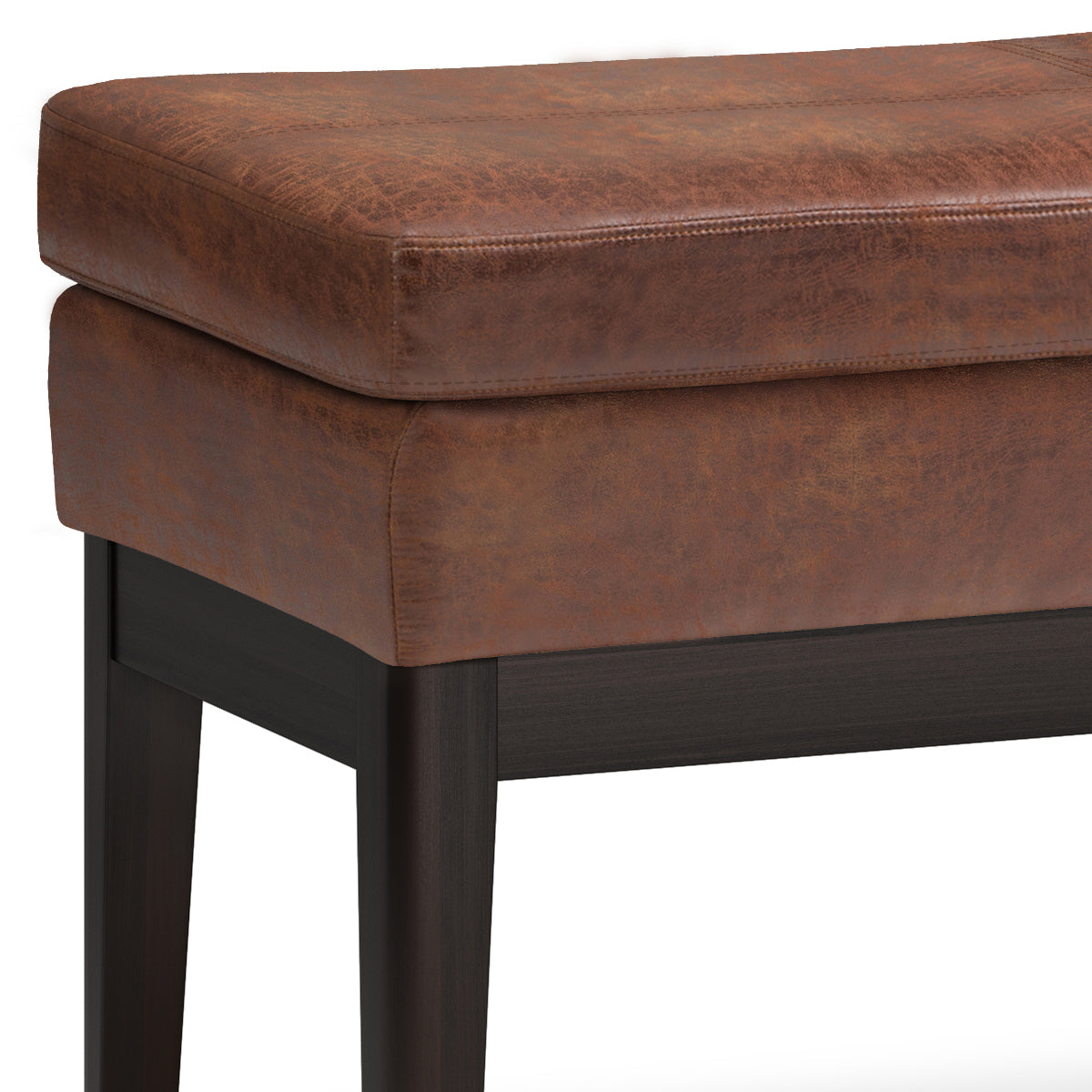 Nocturne 45.28" Ottoman Bench with Stitching Detail